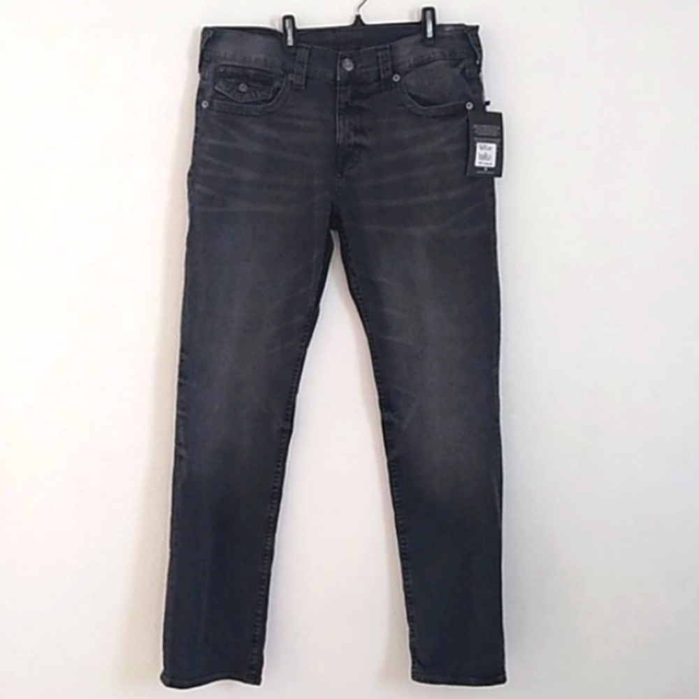True Religion Ricky Relaxed Straight Jeans Men New